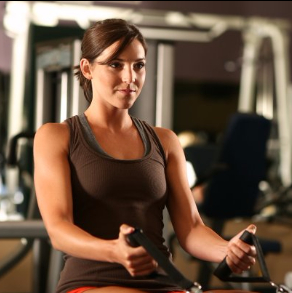 Fitness center interior